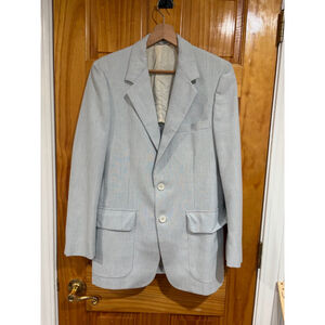 Vintage 50s Marshall Field’s Seersucker Stripe Blazer Field Standard Jacket Mens